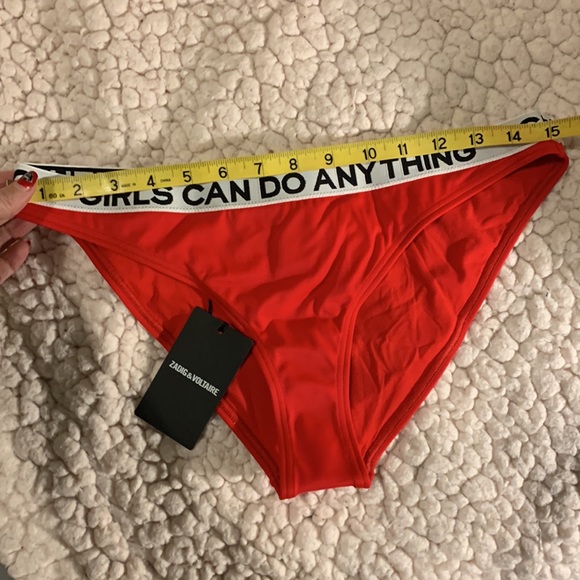 Zadig & Voltaire designer size 10-12 (FR 44) red bikini - Picture 8 of 14